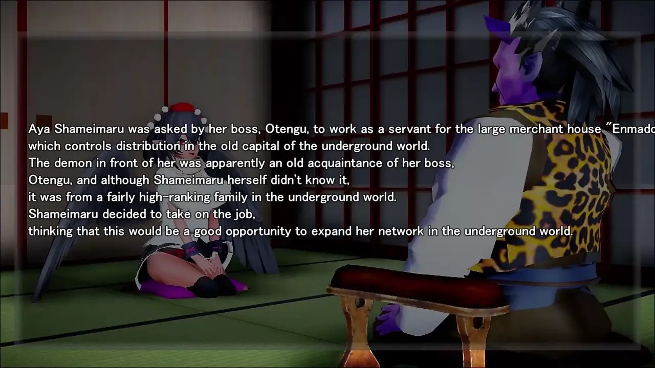 A story of how Aya Shameimaru become a servant of the Oni's household FULL+EXTRA(Eng)