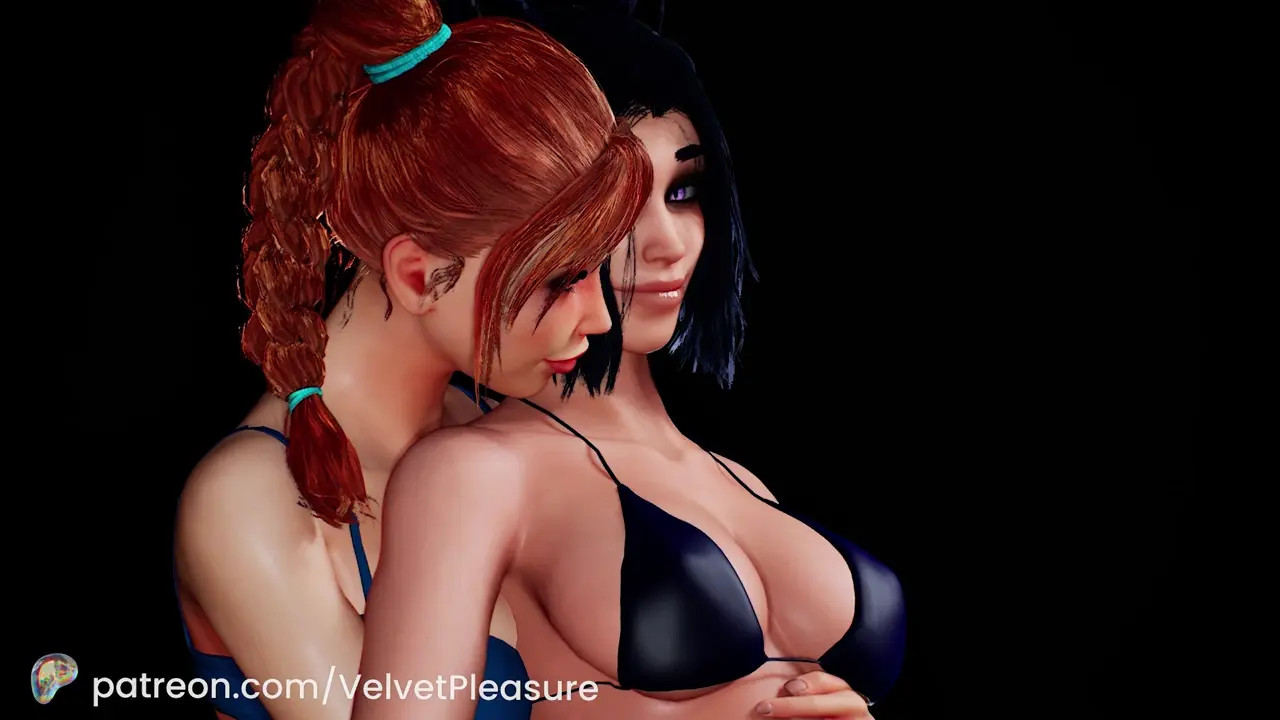 Two beautiful girls want each other