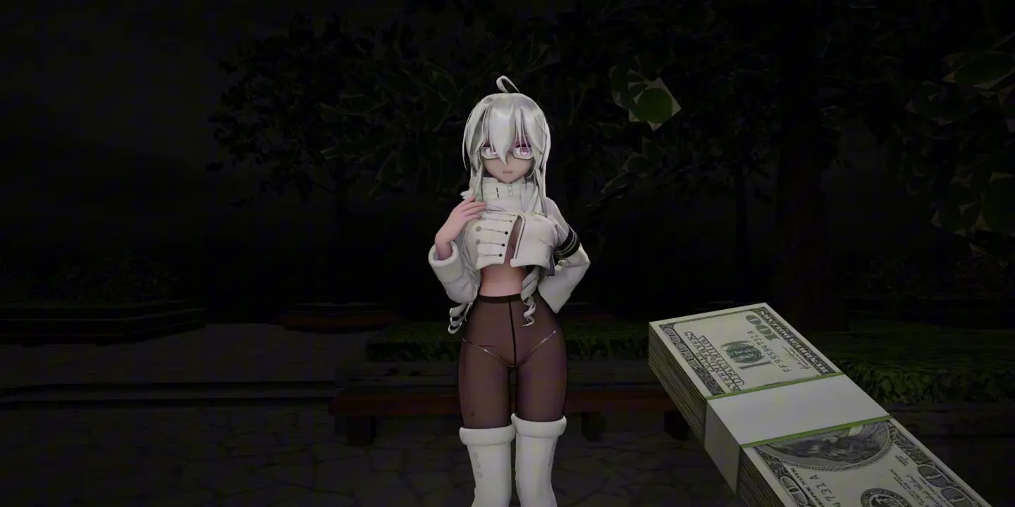 [Haku]Encountered Haku in the park. What's the money for?
