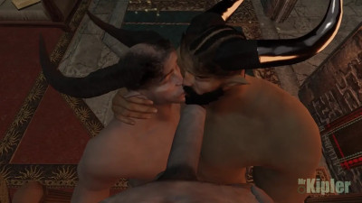 Iron Bull Double Blowjob