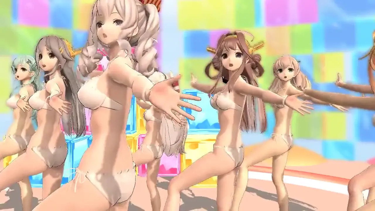 Shimakaze & Fleet Girls - I Can Take Off My Panties [MMD R18] zoin