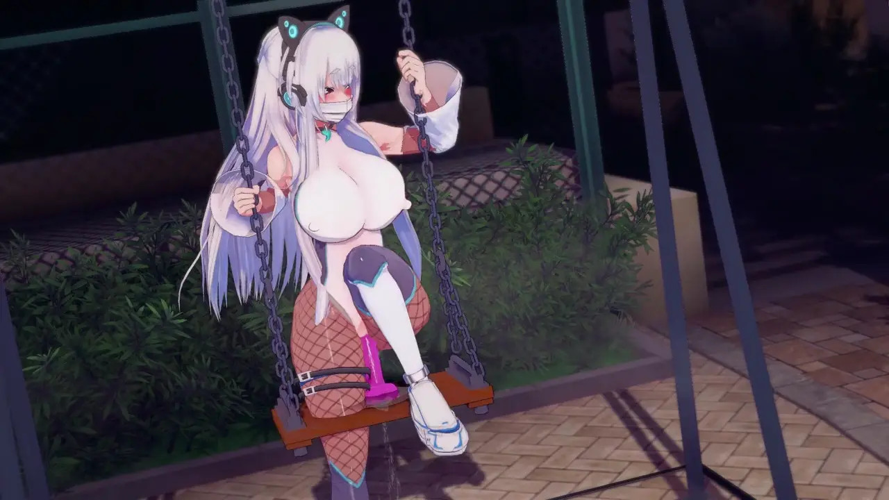 Mai's Swinging Dildo Masturbation