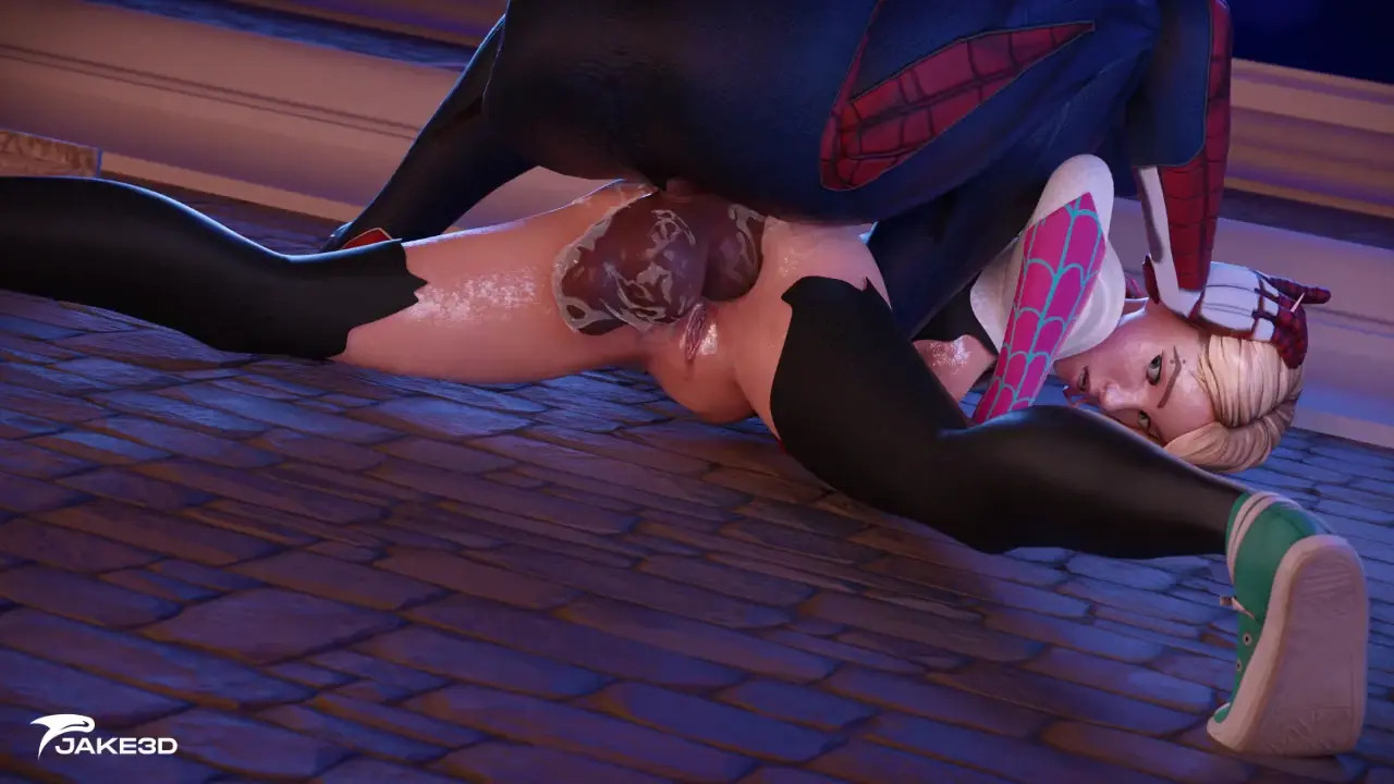 Spidey Destroys Gwen Stacy's Tight Ass in Deep Pronebone