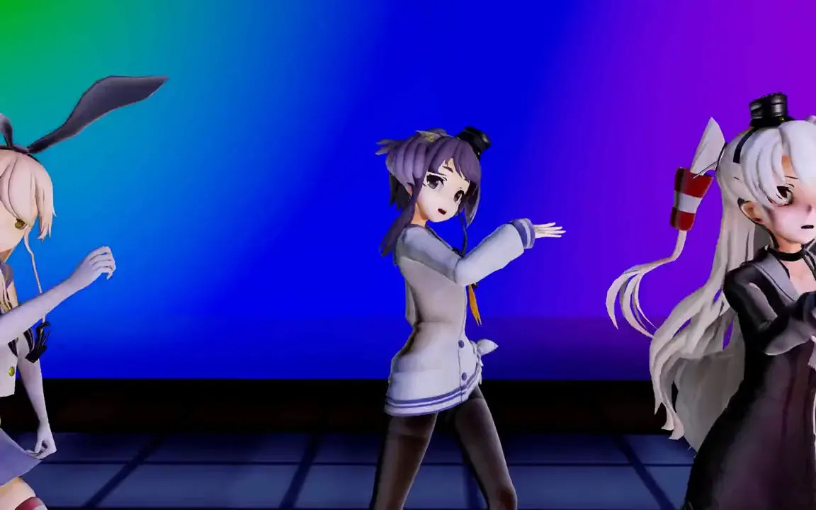 Shimakaze, Amatsukaze & Tokitsukaze - Maskde BitcH [MMD R18] Heirdamu