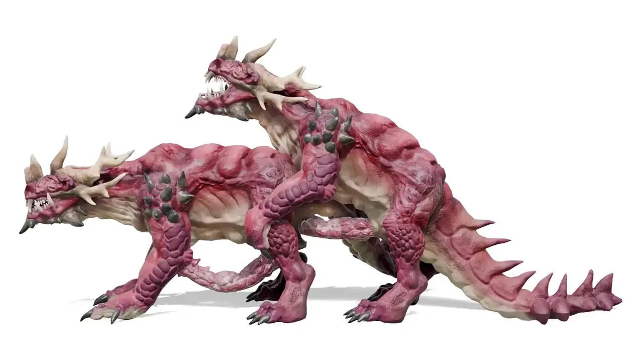 [Drake species] Dragon Wildbeast Simple Animation (Land Dragon)