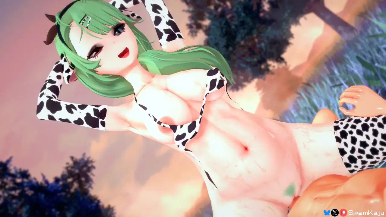 Cow Girl Crelly rides cowgirl