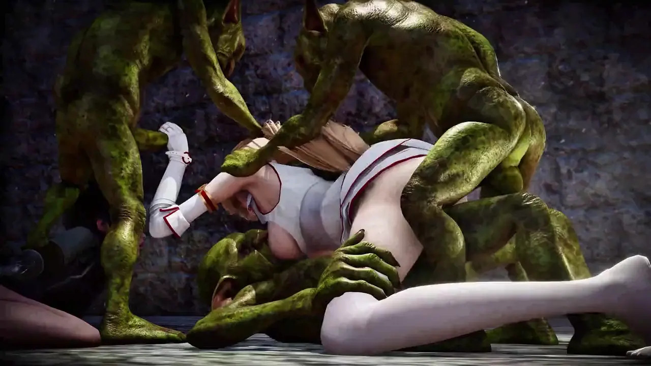 Yuuki Asuna Gangbang (Goblin Version)