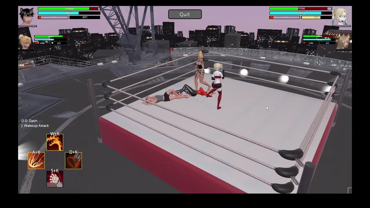 THE ARENA: TREN AND HARLEY VS BROOKE AND PARKER (TAG MATCH)
