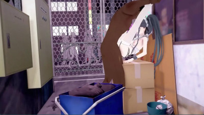 Blue Archive maid Alice in the alley