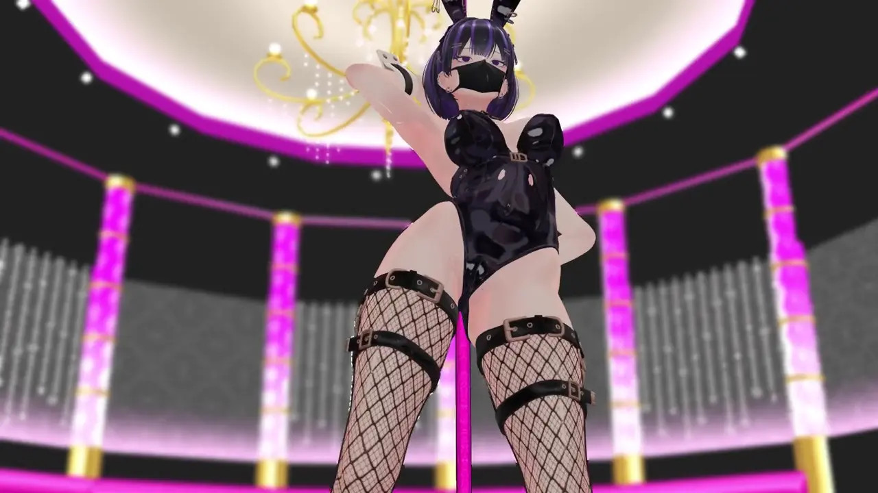 Erotic Squatting Dance Bunny