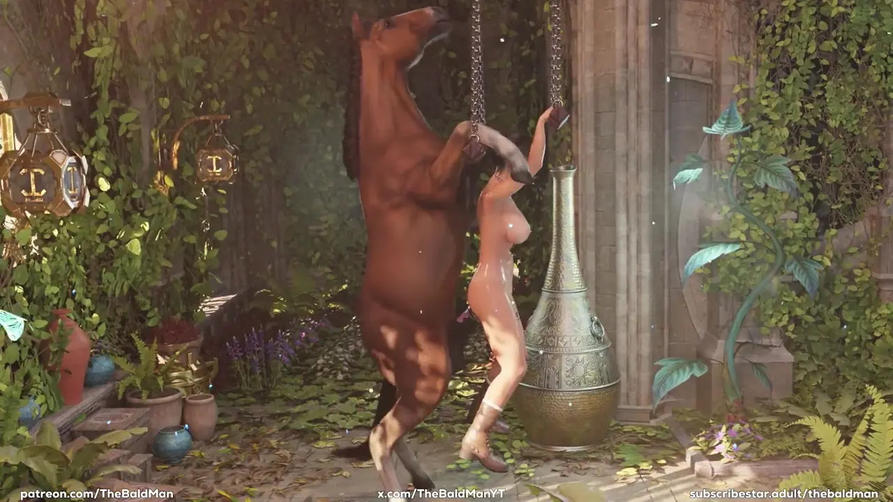 Lara Gaped In Both Holes By Horse [TheBaldMan]