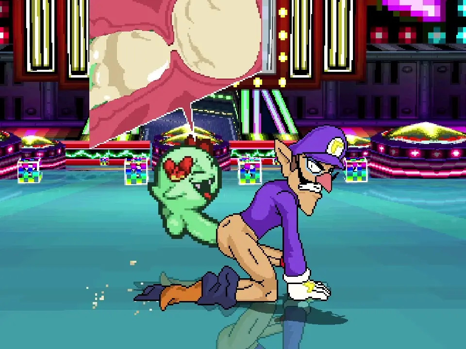MUGEN: Lady Bow & Vivian fucks Waluigi