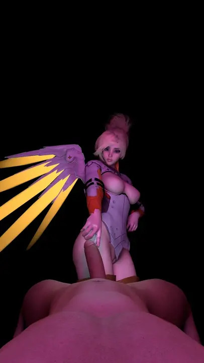 Overwatch Mercy Costume Lap Dance