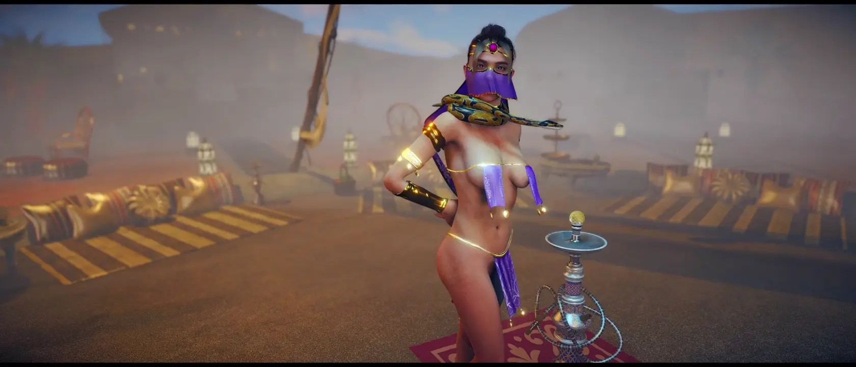Oasis desert camp