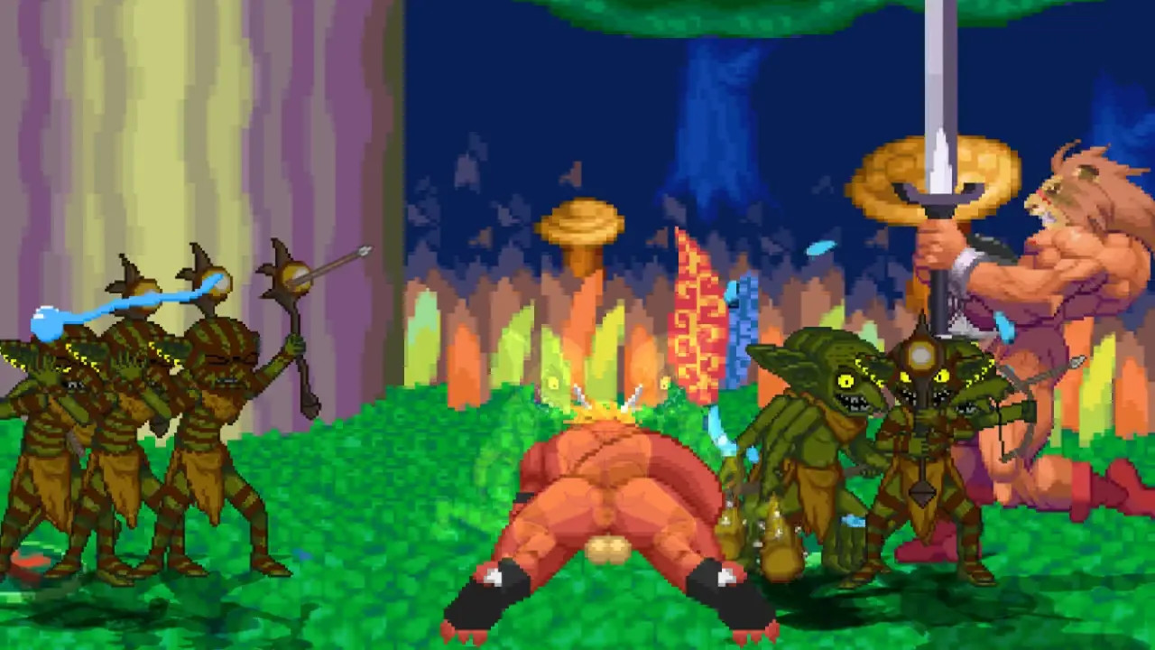 MUGEN Request#113: Goblin Party Fucks Delga & Leo