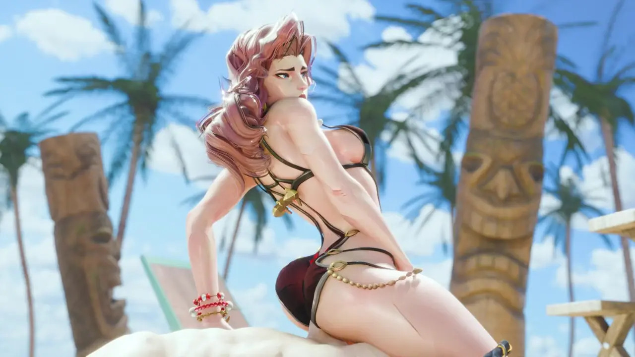 Black Widow Swimsuit Riding [NO WM][Nyrouh][4K60FPS]