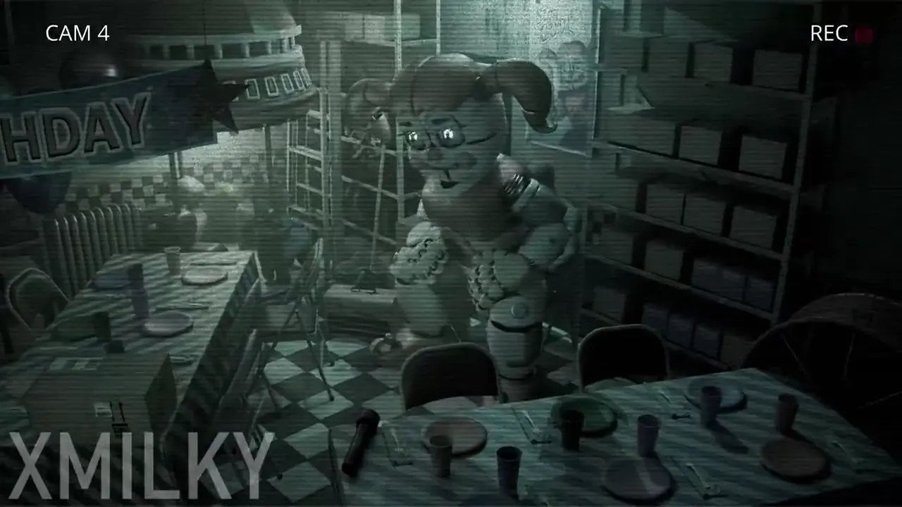 Circus Baby anal cum (x3milky3d)