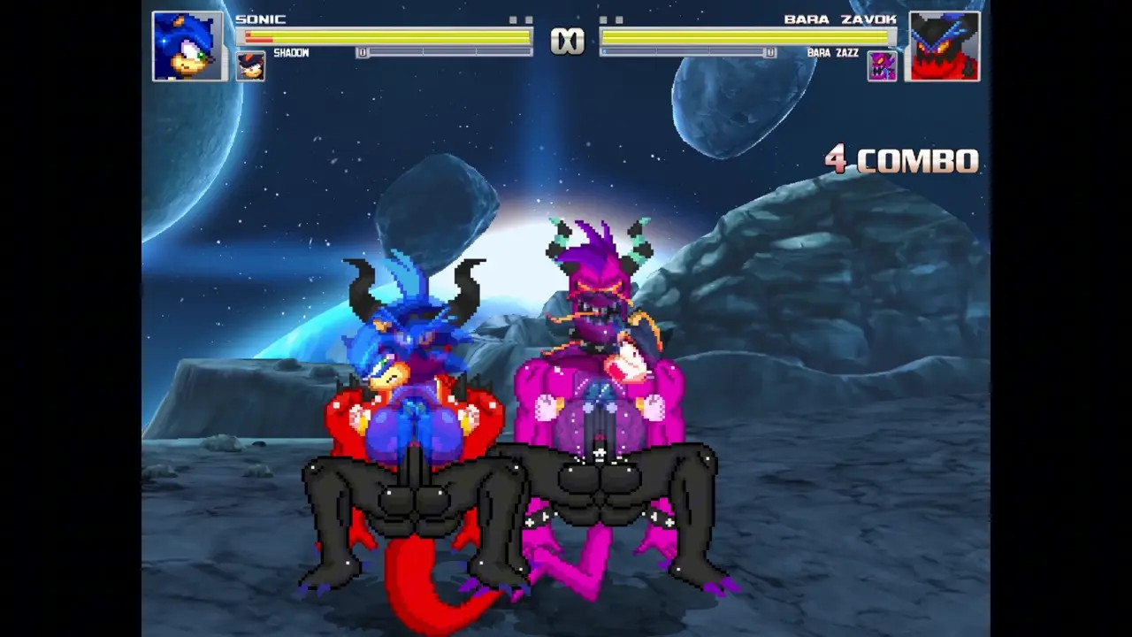 Sonadow vs Zavazz (Sonic and Shadow vs Zavok and Zazz)