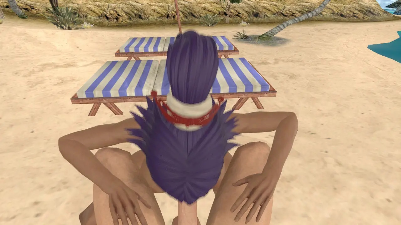 Yoruichi Beach Blowjob