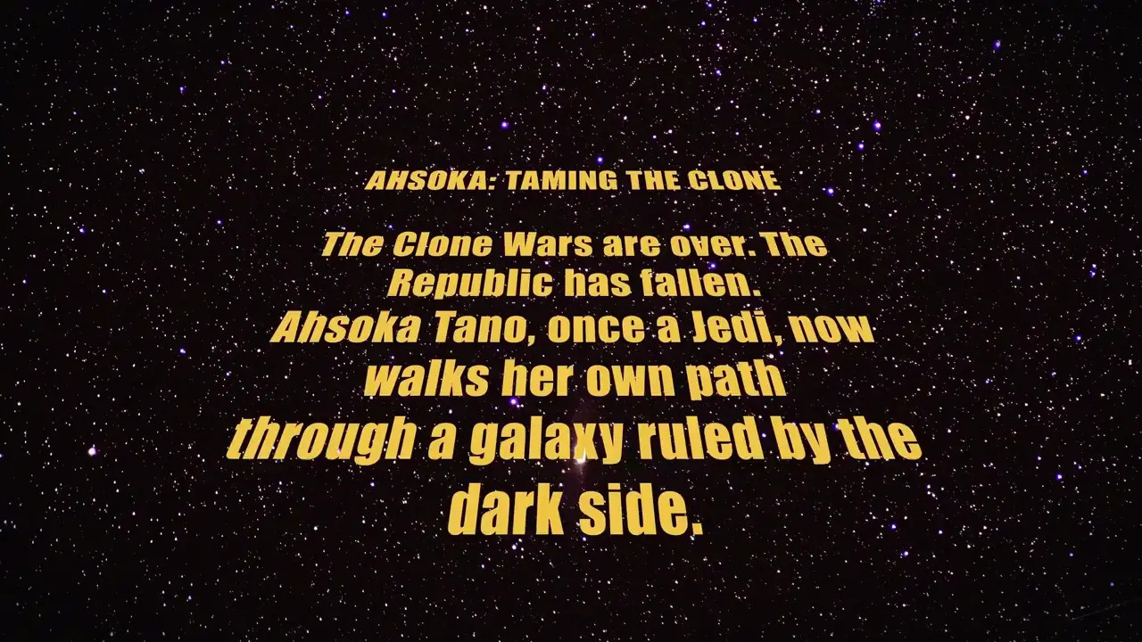 Ahsoka Taming the Clone