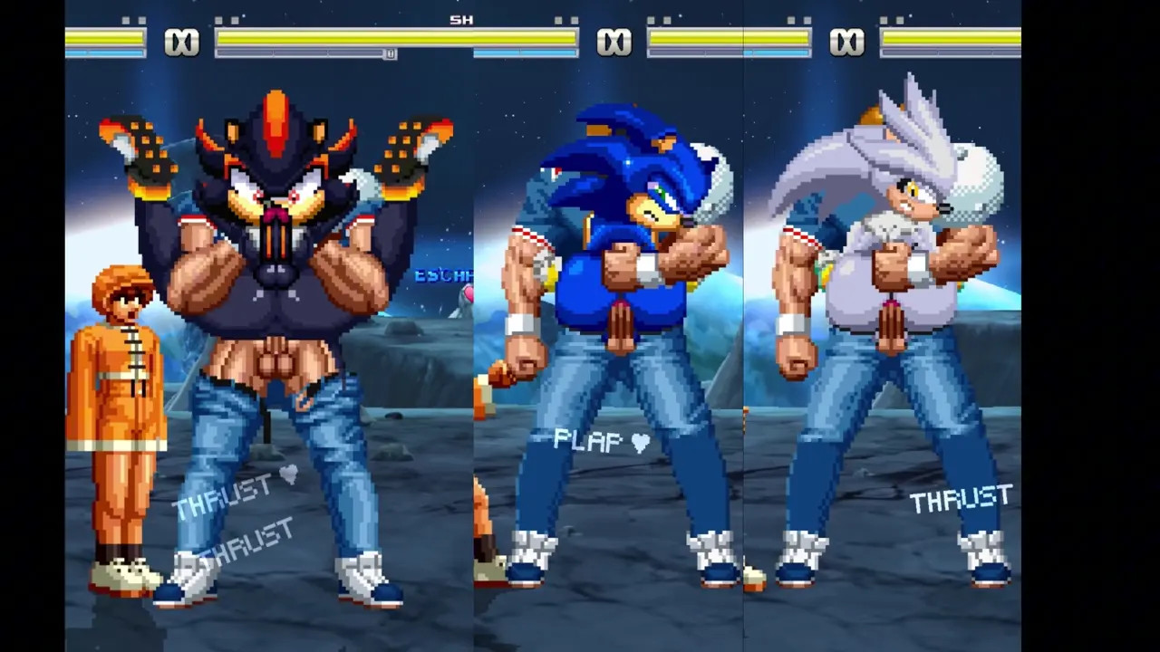 Sonic, Shadow and Silver get railed by Brian JMAX