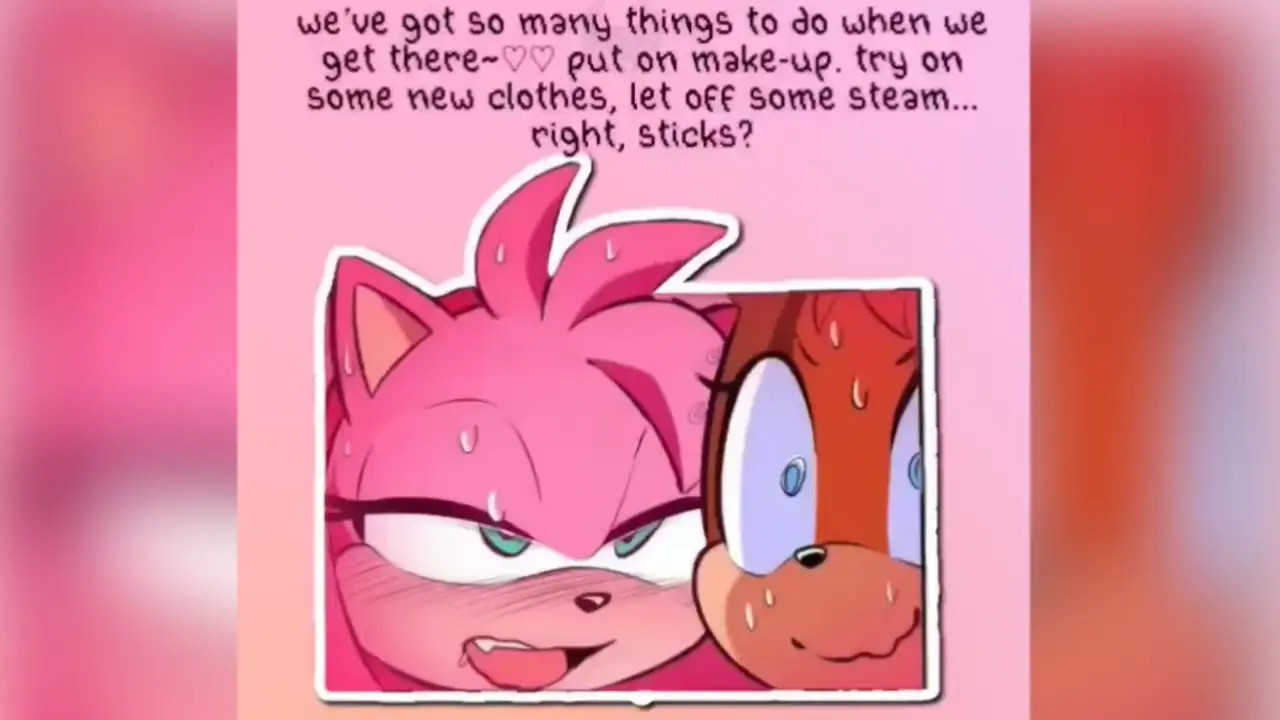 Amy and Sticks have a sleepover
