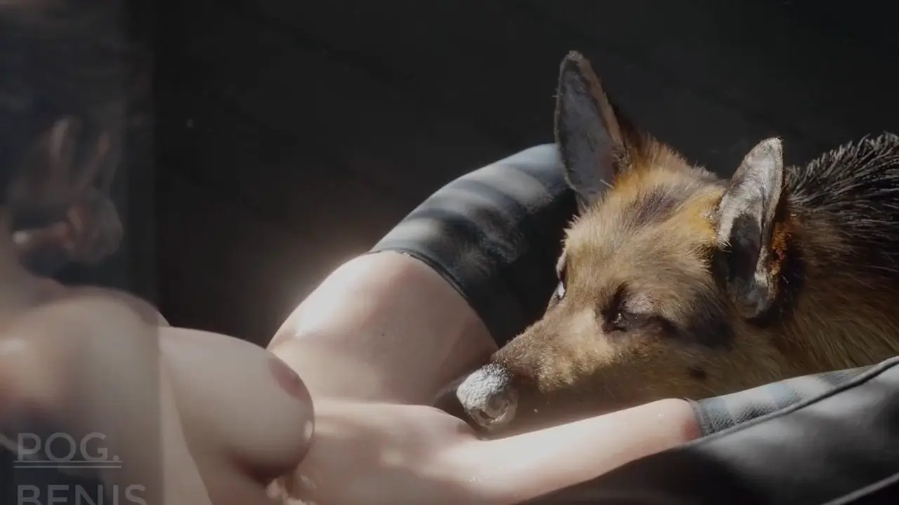 Claire and dog