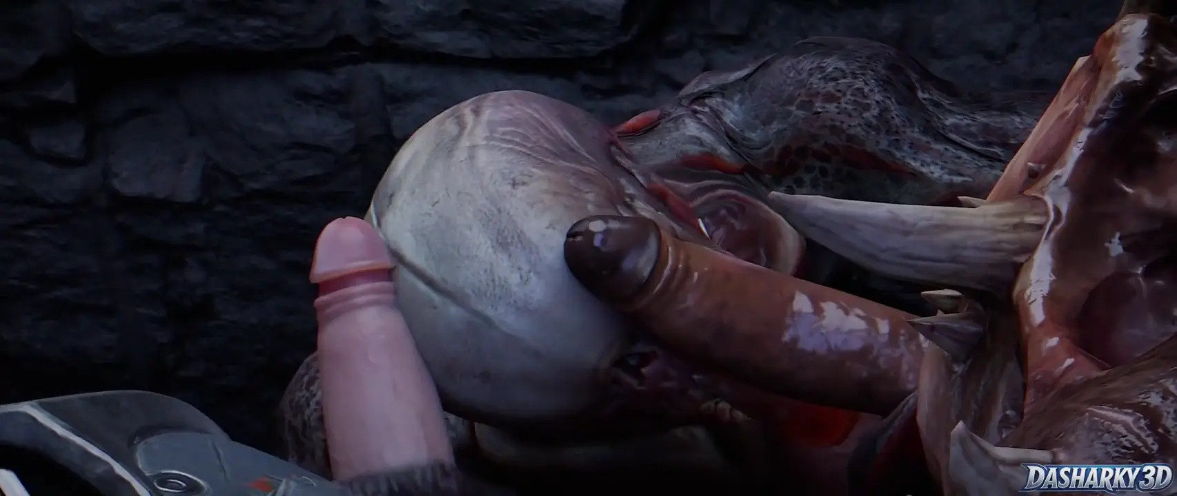 Hell Knight cum in mouth (Dasharky3D)