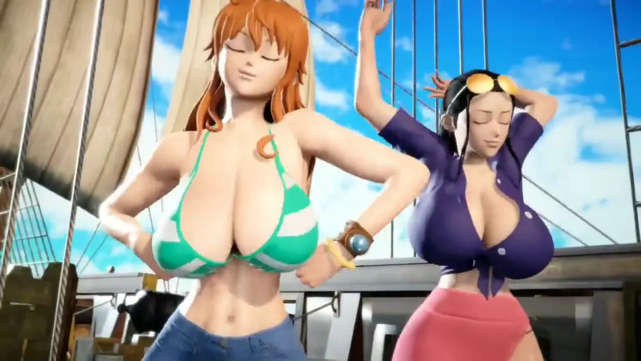 Nami & Nico Robin Dancing [SDWRAITH1]