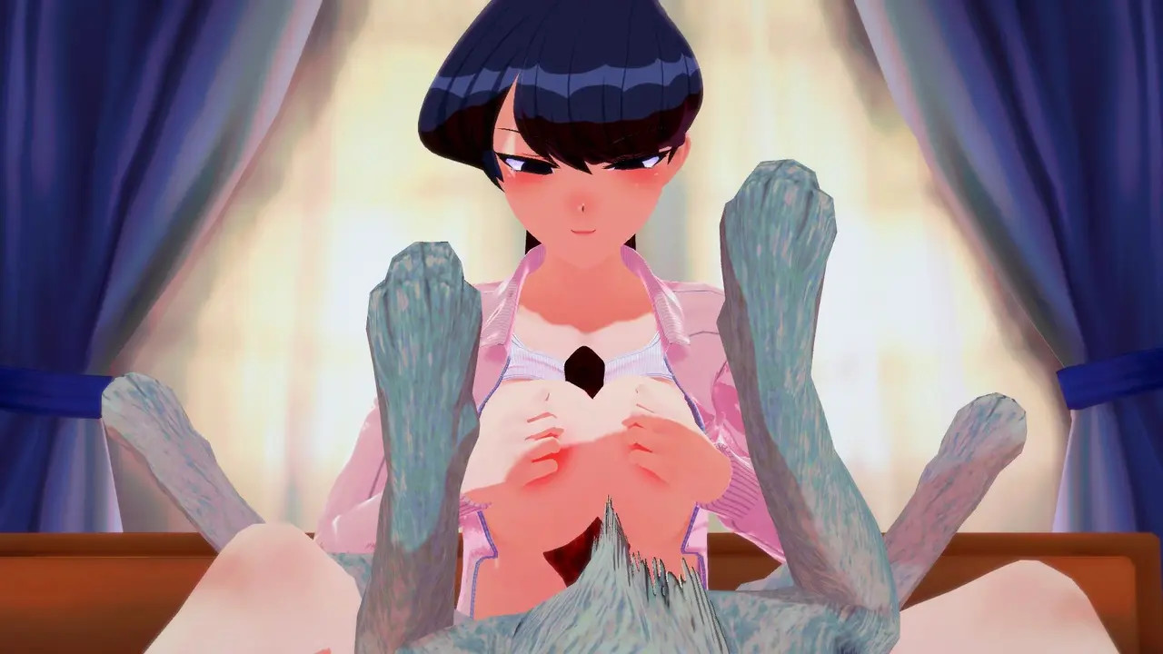 Komi-San gives a knotty titjob