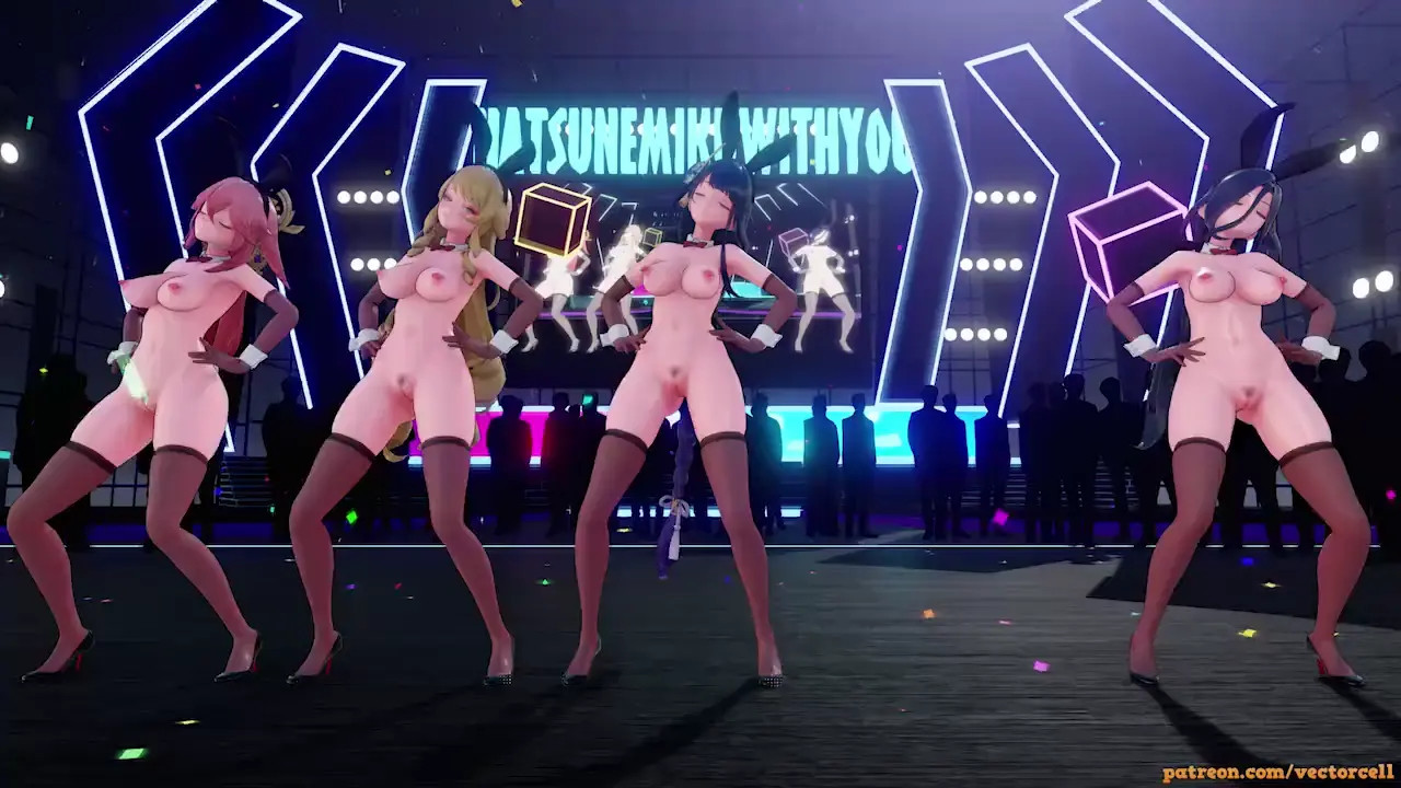[Genshin Girls MMD] Up & Down dance (R18)