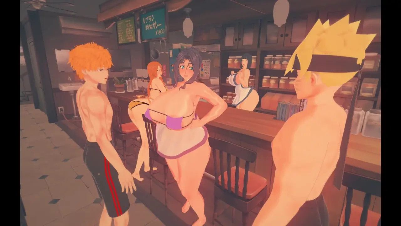 NTR Cafe Waitresses 1-2 [Japs 8005]