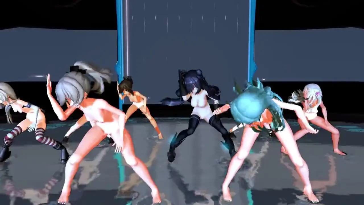 Shimakaze & Fleet Girls - Panda Hero [MMD R18] Kokoiti