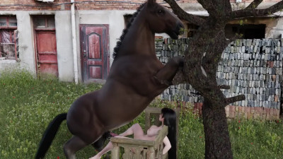 Tifa And A Random Horse Fucked In The Pussy [TheBaldMan]