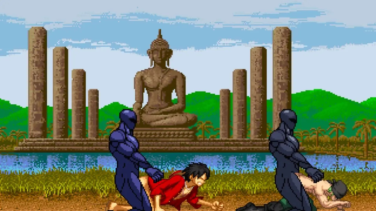 MUGEN Request#149: KuromaruX2 Fucks Luffy & Zoro