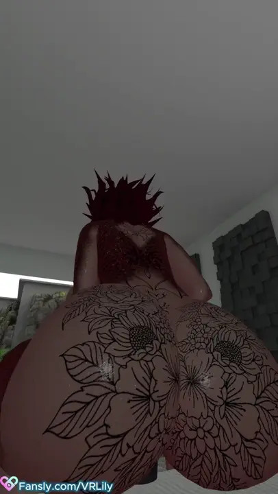 Goth mommy rides dildo