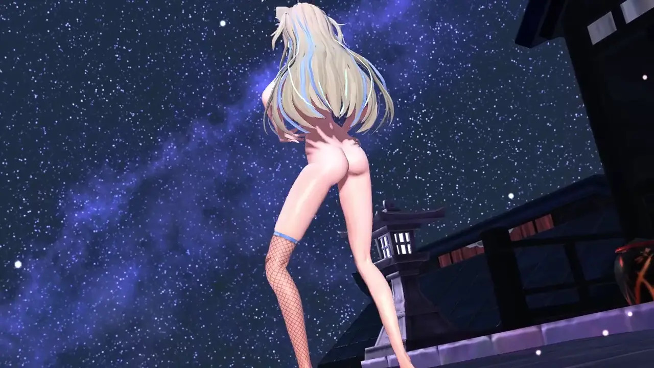 【Hololive MMD】(Vtuber) FUWAWA - Bunny Style dance (R18)