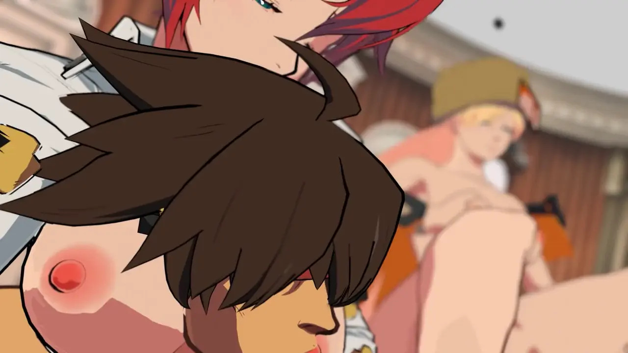 Sol plays with five HOT Guilty Gear girls