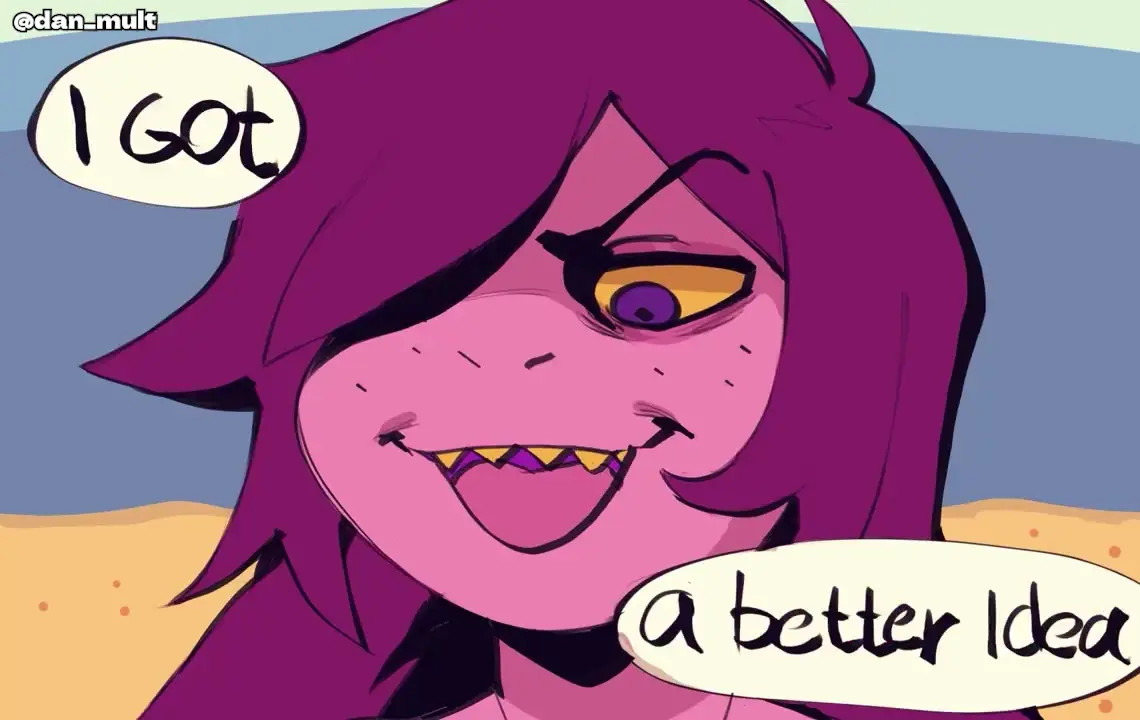 Ralsei and Susie on Beach | RUS VOICE