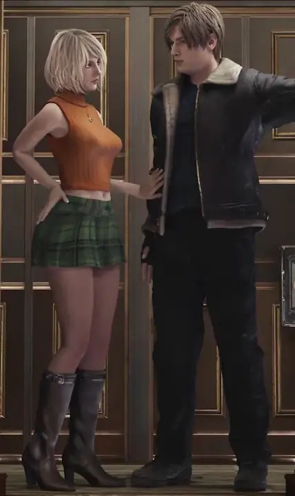 Leon & Ashley having fun…