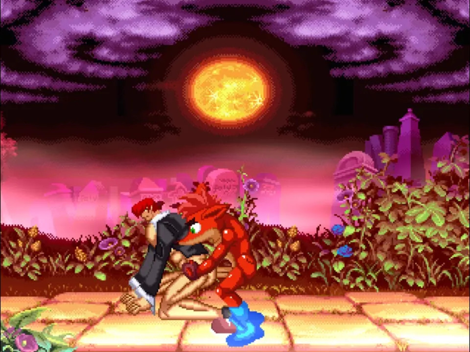 MUGEN#62: Yagami Iori X Crash Bandicoot