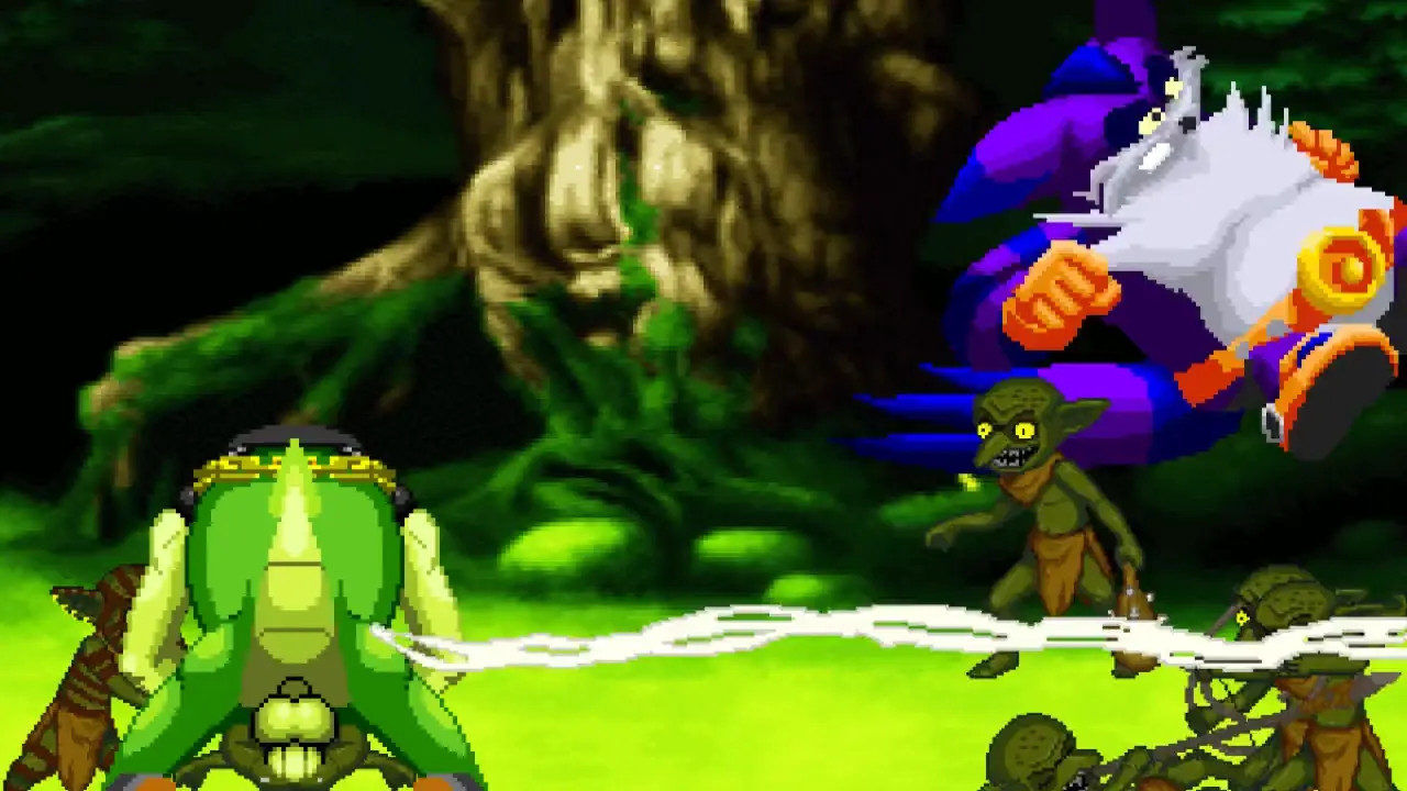 MUGEN Request#172: Vector The Crocodile & Big The Cat X Goblin Party