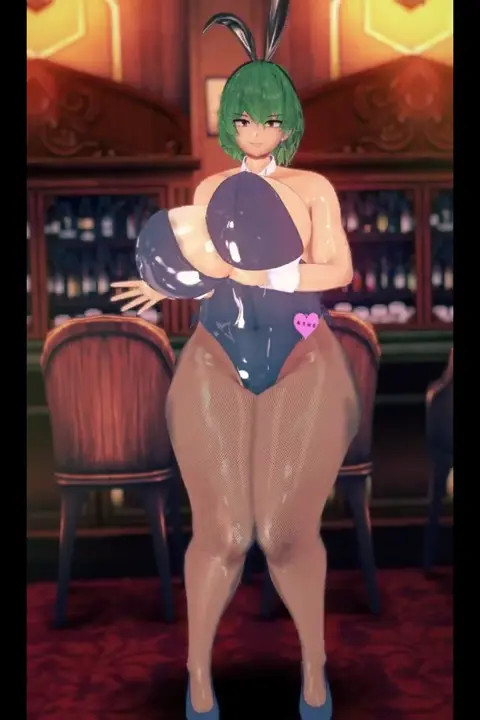 Bunny Yuuka Just Dances (So Much Boob Bounce)