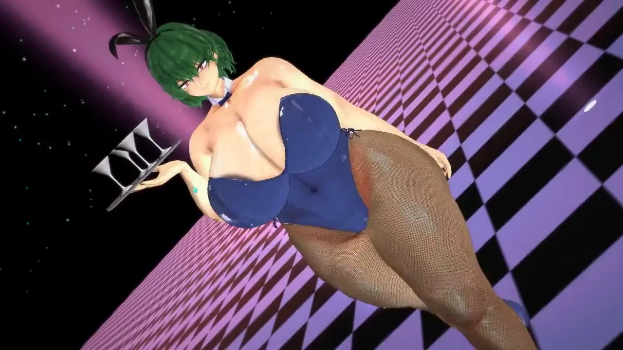 Bunny Yuuka Just Walks (So Much Boob Bounce)