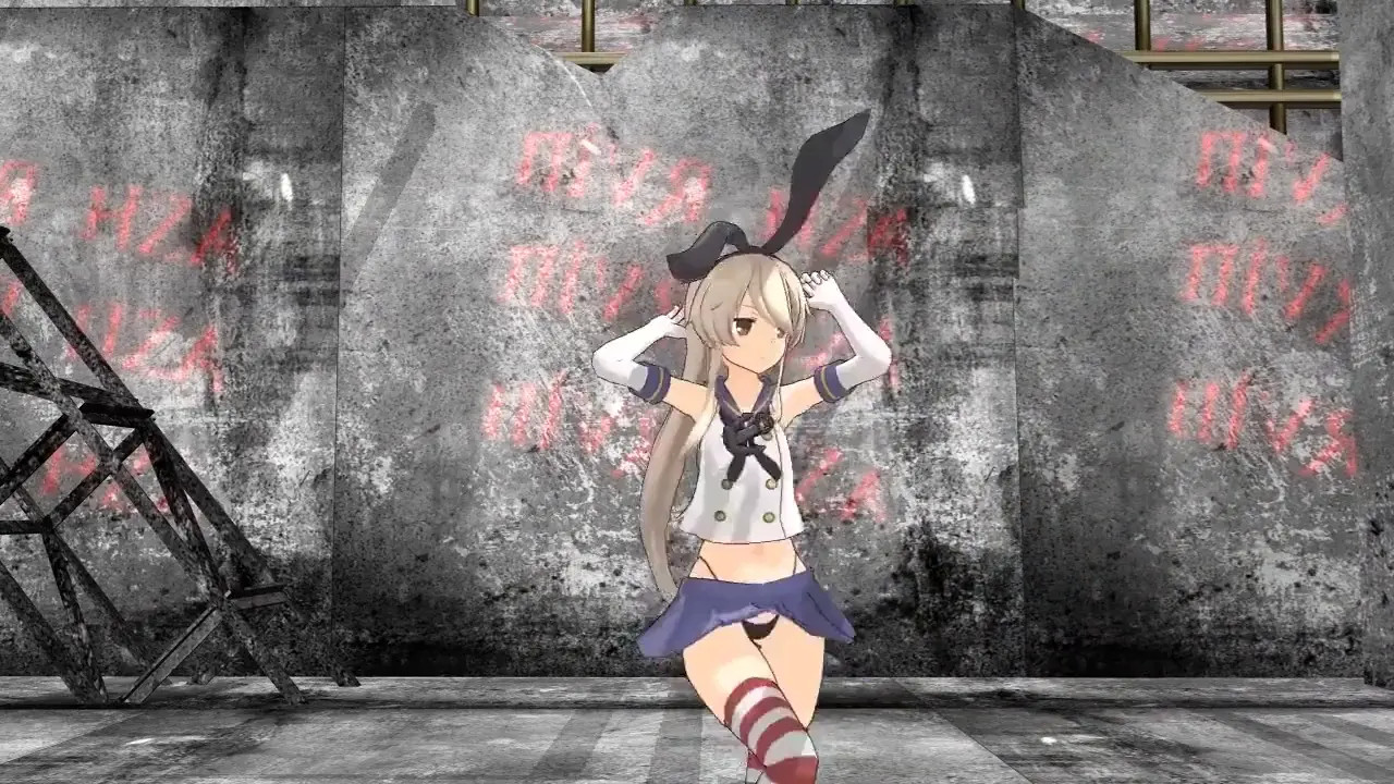 Shimakaze - Pink Cat [MMD] Segall