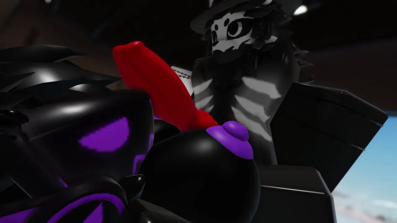 Protogen futa mommy POUNDS silly skulldog