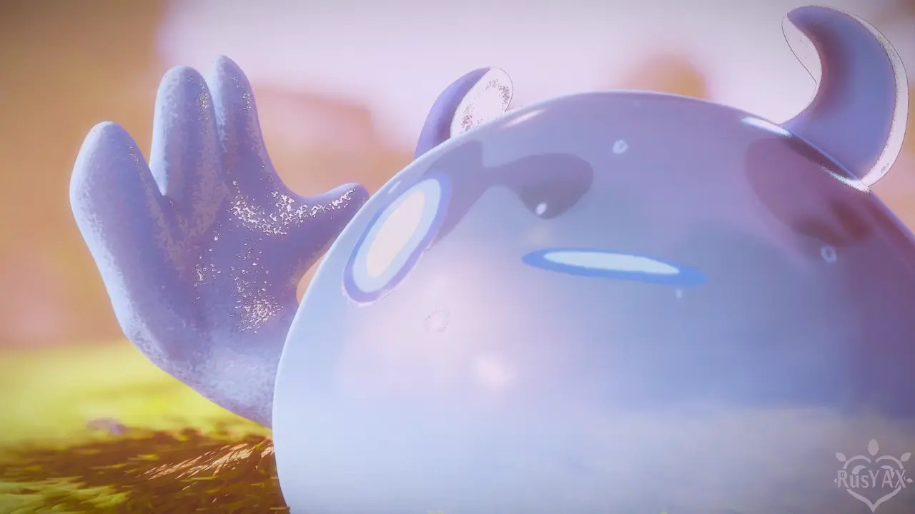 Ganyu & Slime [RusYAX][4K60FPS]