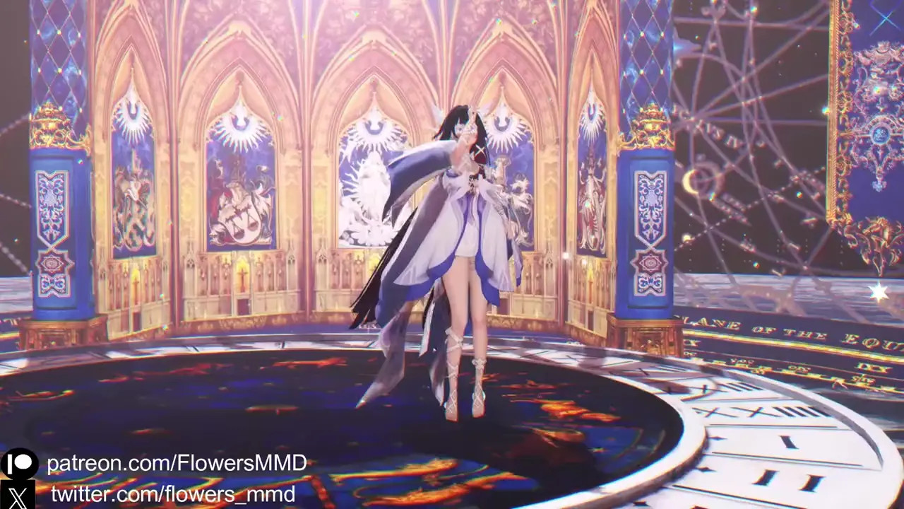 (Genshin MMD](Columbina) SUNMI - 'Heart Burn' dance (R18)