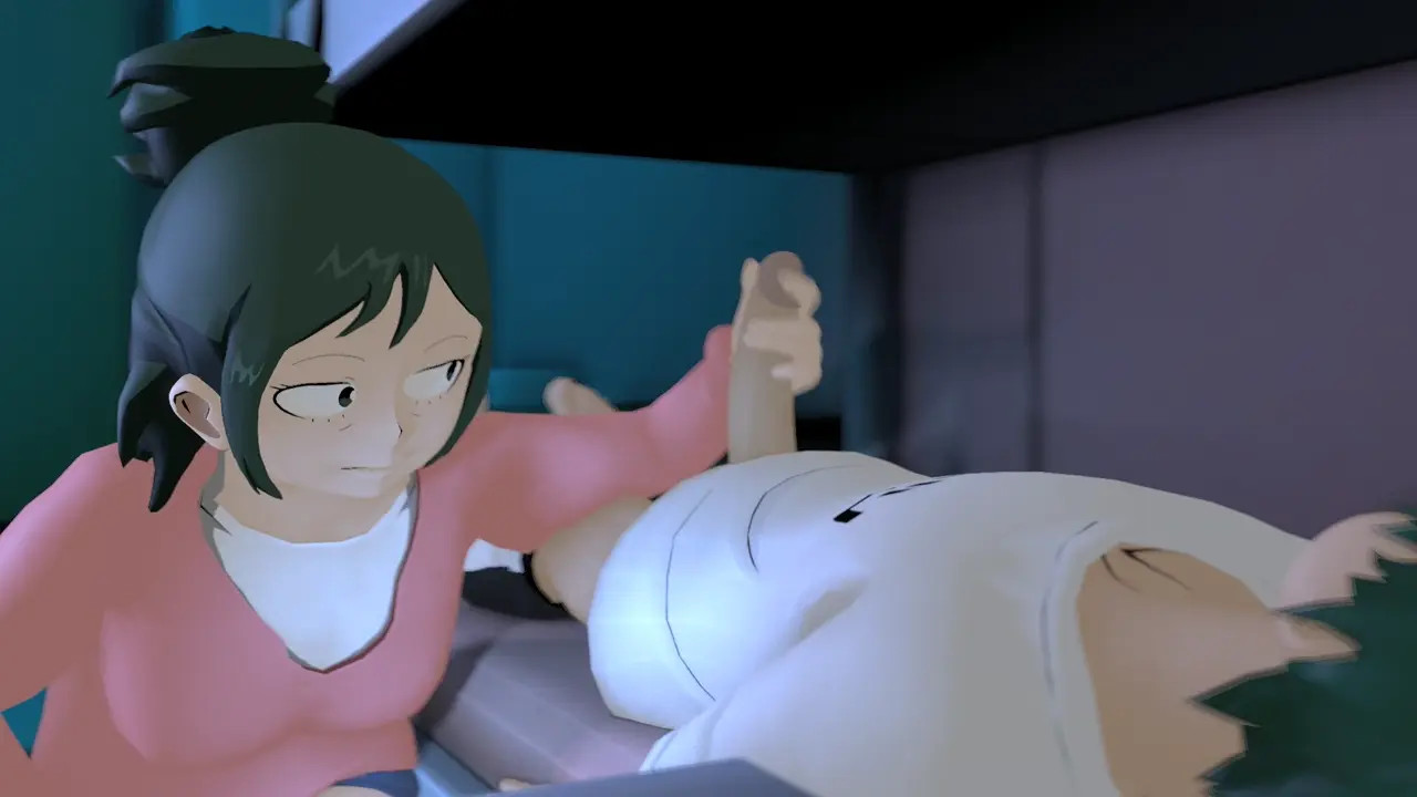 Inko jerking off Izuku