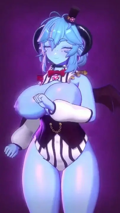 Anime demon girl opaluva dancing to the music